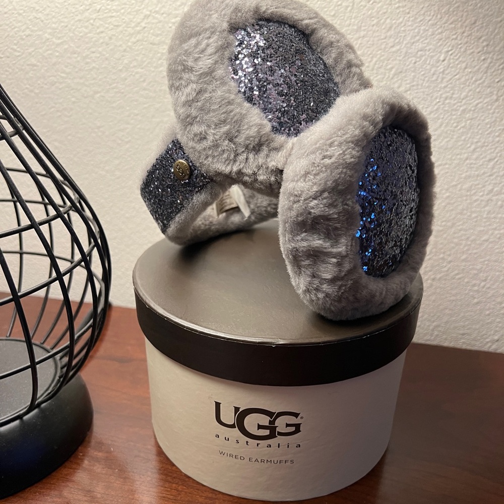 UGG Grey Earmuffs with Glitter Accident